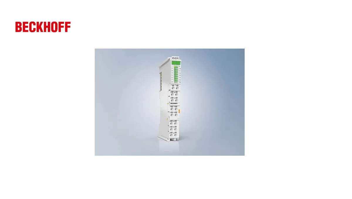 Beckhoff Boosts Analog I/O Flexibility with New Multifunctional Terminal