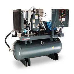 FS CURTIS RSB40 RS SERIES ROTARY SCREW AIR COMPRESSOR TANK MOUNTED
