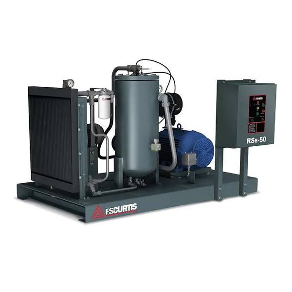 FS CURTIS RSB50 RS SERIES ROTARY SCREW AIR COMPRESSOR BASE MOUNTED