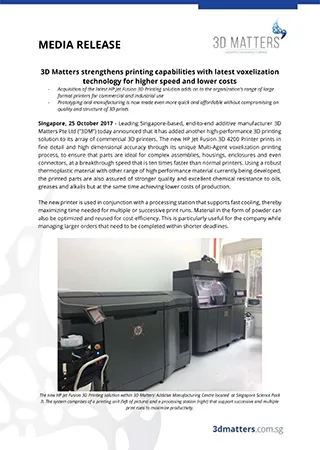 3D Matters strengthens printing capabilities with latest voxelization technology