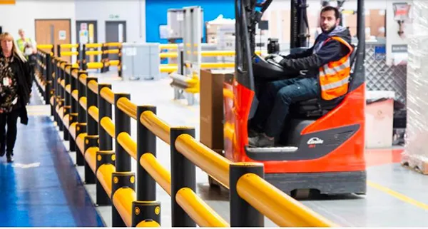 Industrial pedestrian safety barriers