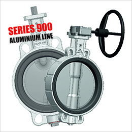 Concentric butterfly valves Series 900 with aluminum body