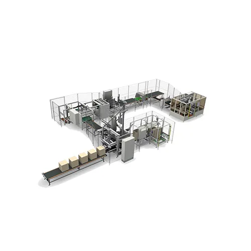 AUTOMATIC PILLOW LINE WITH BLOW-FIBRE FILLING AND LOCKSTITCH CLOSING