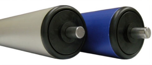 code: PRP6010AX1 Medium Duty Blue 60dia Underbelt Plastic Conveyor Roller