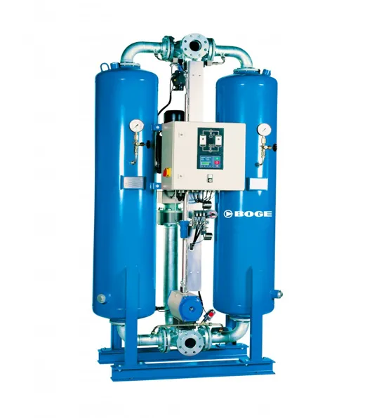 BOGE Desiccant Dryers – Heatless + Carbon Tower Option