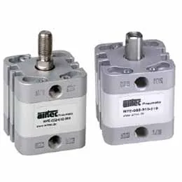 Compact single acting pneumatic cylinder