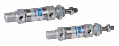 Double acting pneumatic cylinder