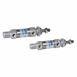 Double acting pneumatic cylinder