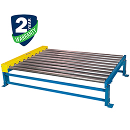Chain Driven Live Roller conveyor with 1.9” diameter rollers