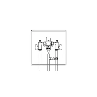 Plumbing Thermostatic Mixing Valve - Stainless Steel Box to suit TMV