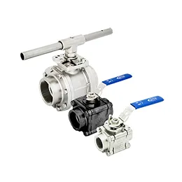 1100 Series – 3 Piece, Full Port, 2 Way, Fire Safe Ball Valve