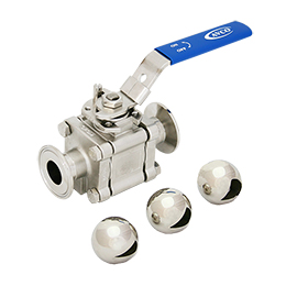 2900 Series – 3 Piece, Vee Port, Sanitary, Tube OD, Control Ball Valve (Made in USA)