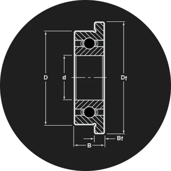 Radial Open Flanged Ball Bearings | Ball & Roller Bearings | Alpine Bearing