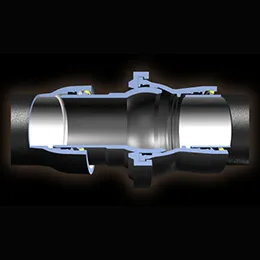 Restrained joint pipe-flex-lok ball joint pipe