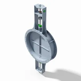 Butterfly damper valve