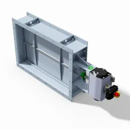Louver damper valve