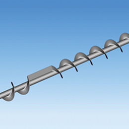 Right- and left-handed screw conveyors