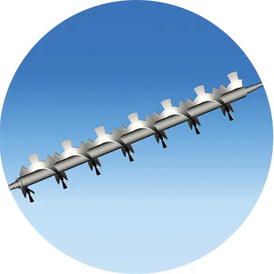 Steel|Screw Conveyor|for kneading, mixing or mincing materials