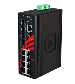 LMP-1204G-SFP, 12-Port Industrial Managed PoE+ Ethernet Switch