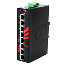 LNP-0800G-24-E, 8-Port Industrial PoE+ Unmanaged Ethernet Switch