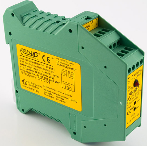INTRINSICALLY SAFE POWER SUPPLY AND ISOLATOR - ZS-30Ex1