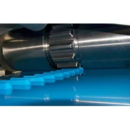 SuperClean stainless steel conveyor with positive driven non-slip TPE belts