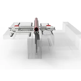 Automatic line for poles bending