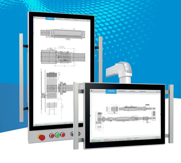 Arm-VESA mounting industrial monitors