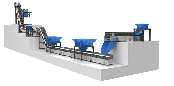 Hinged steel belt conveyor for stam