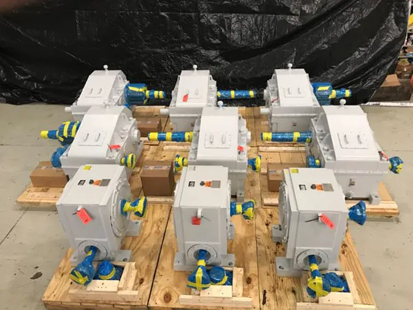 Custom gearboxes for Army Corps of Engineers Dam