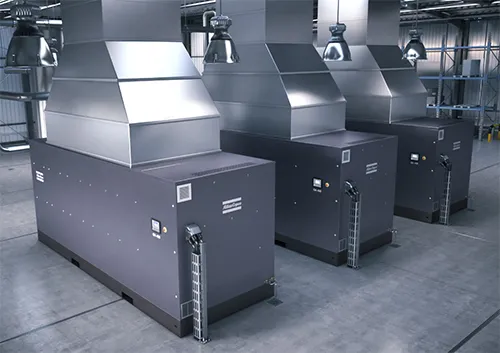 Oil-lubricated screw compressors