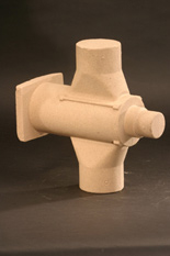 Isocure core for plug fittings
