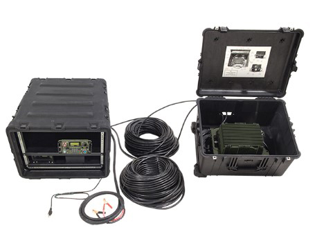 Integrated 1 Transceiver Amplified HF Communication Case
