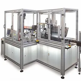 control and packaging unit for stock lenses