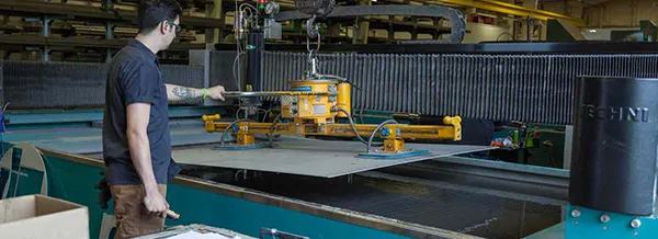 Water jet cutting