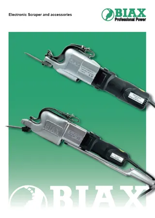 Electronic Scraper and accessories