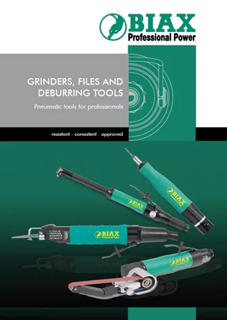 Grinding, Filing and Deburring Tools