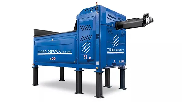 De-packaging system