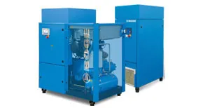 Screw compressors with oil injection cooling