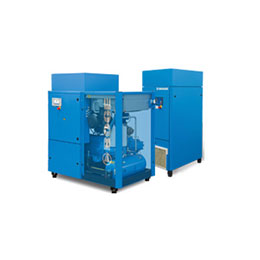 Screw compressors with oil injection cooling