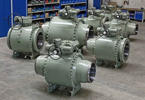 Split body ball valves