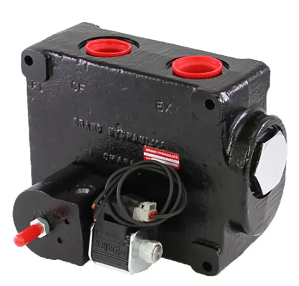 Large electronically adjustable proportional pressure compensated flow control