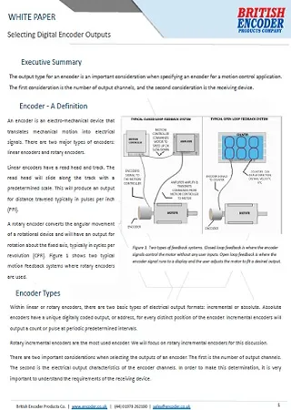 Selecting Digital Encoder Outputs