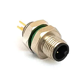 m5 series front panel mount connectors male