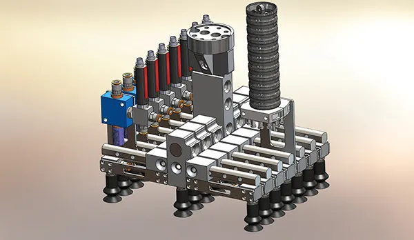 CLAMP FOR MULTIPLE SOCKET OF CARDBOARD TUBES