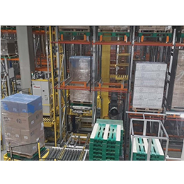 AUTOMATED WAREHOUSE WITH ICRANE STACKER CRANE
