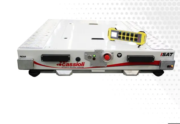 WAREHOUSE WITH SEMI-AUTOMATIC ISAT PALLET SHUTTLE
