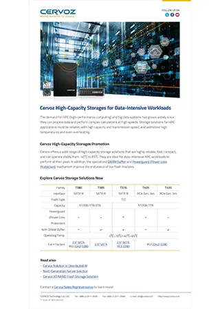 Cervoz High-Capacity Storages