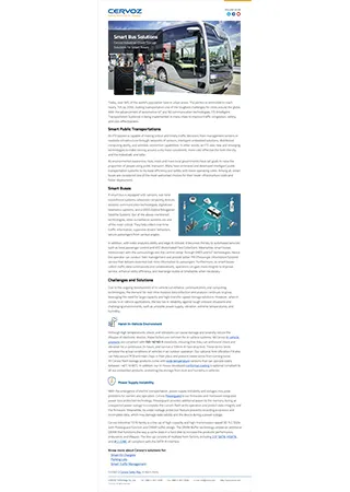 Cervoz Smart Bus Solutions
