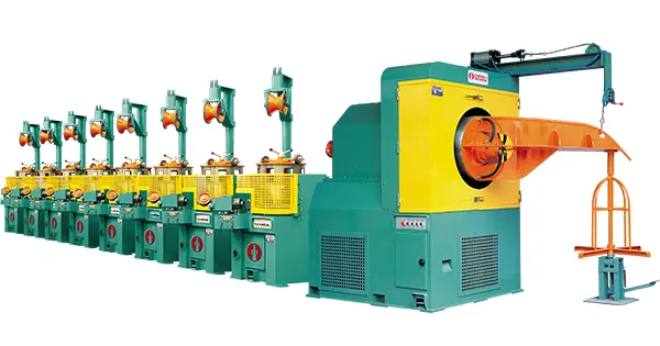 Single & double deck type wire drawing machine DCD-600H×8B + NSC-600DW